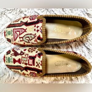 Artemis Design Co. Handmade one of a kind Anthropologie Bohemian Loafers 
Size 5